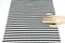 Black and White Stripe Pointelle Knit Jersey Fabric 2 Pieces that Total 1 yard and 16 Inches  Extra Wide